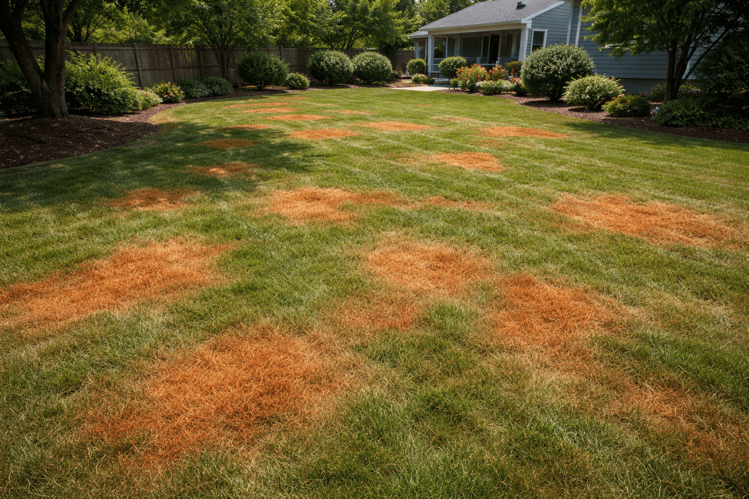 Rusty Patches In Yard