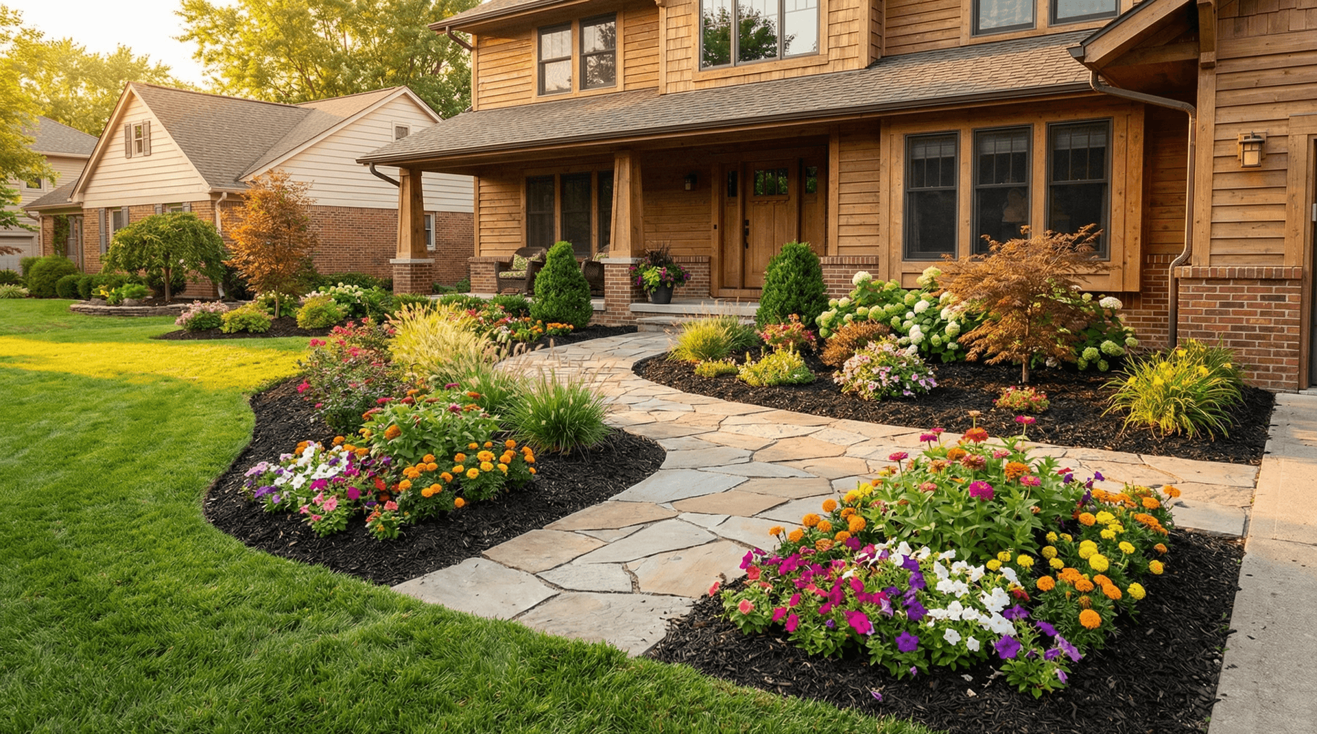 Custom landscape design and garden installation in Fort Wayne Indiana
