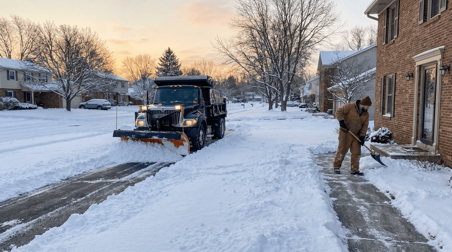Winter snow removal and plowing service in Fort Wayne Indiana