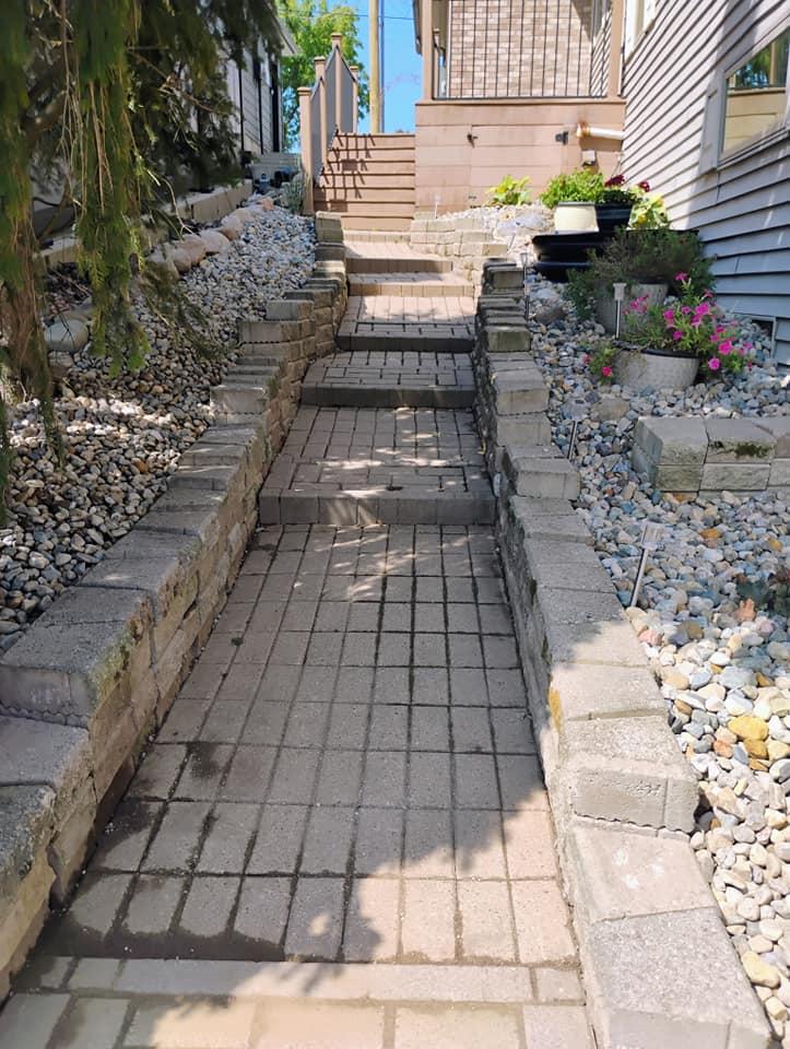 Retaining wall site prep