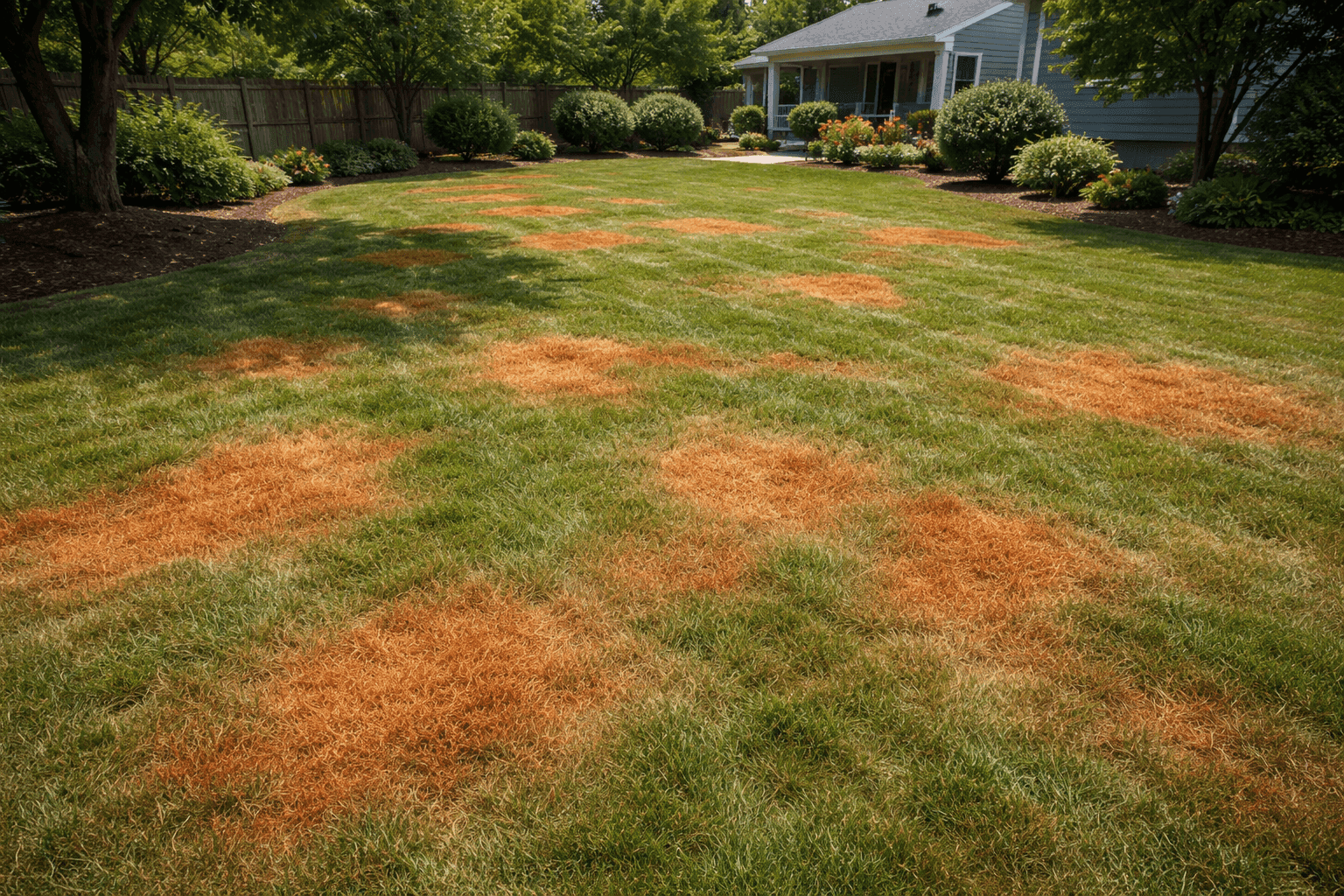 Rusty Patches In Yard