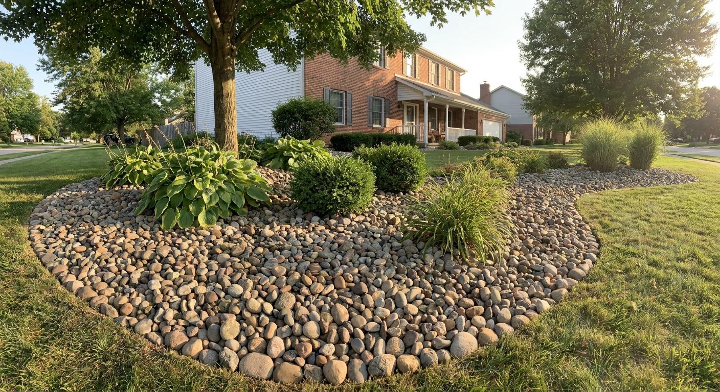 River Rock Sizes for Fort Wayne Landscaping Projects