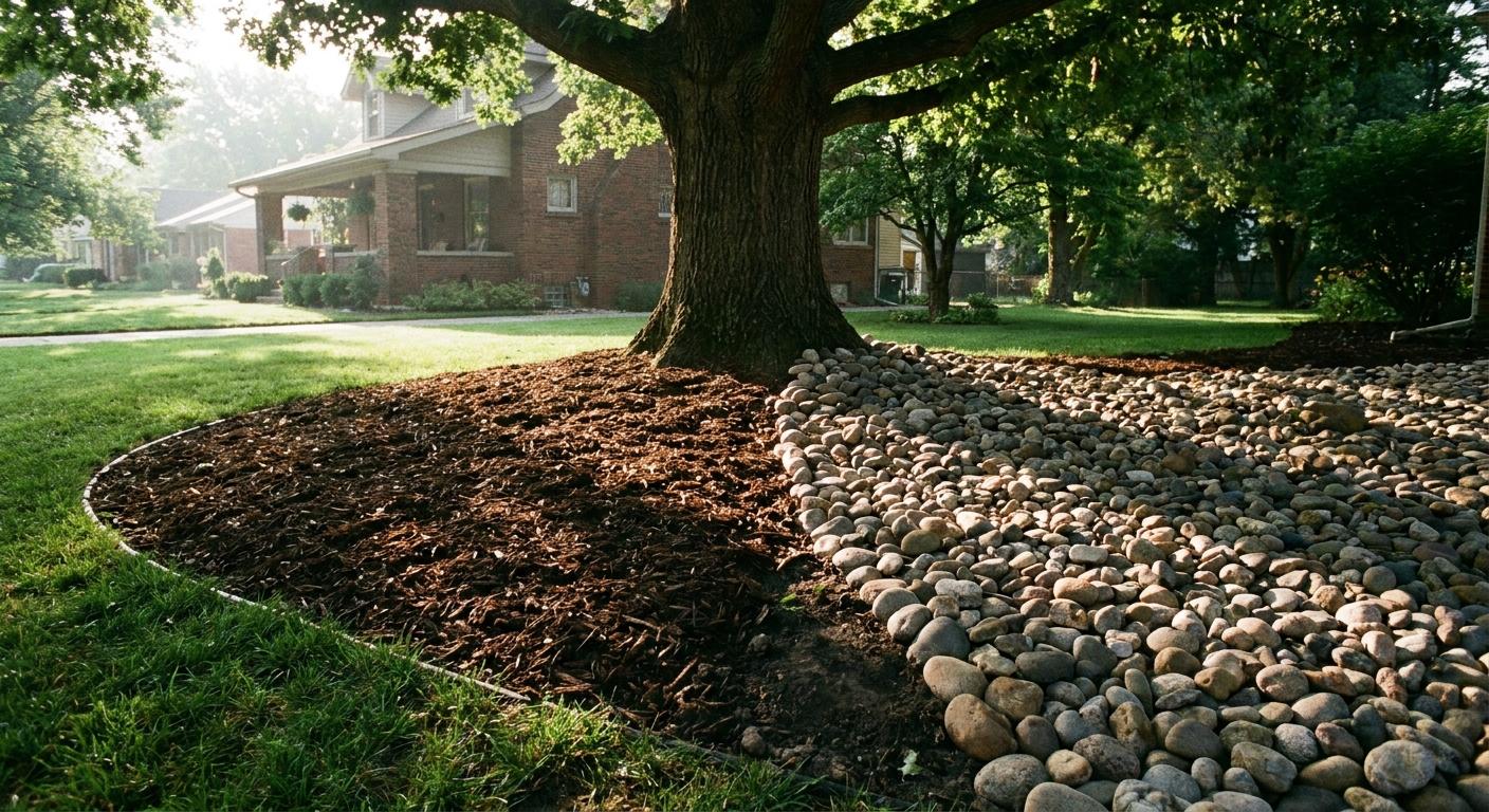 Rock vs. Mulch Around Trees: What's Best for Fort Wayne Yards?