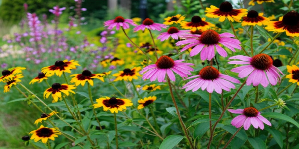 Beautiful native Indiana plants in Fort Wayne landscape garden