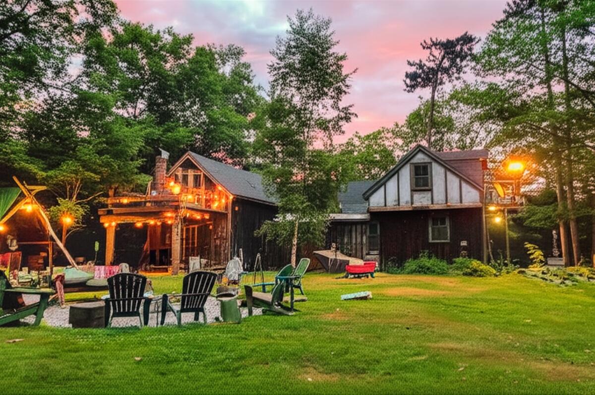 Lawn mower blade being sharpened for spring mowing season