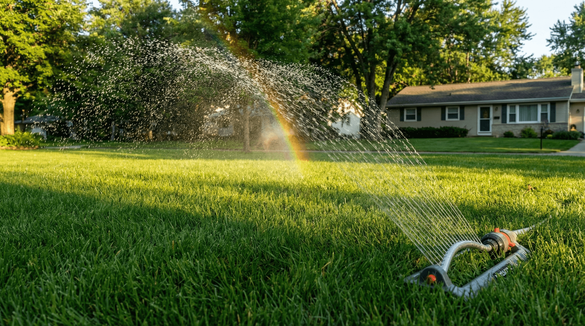 Summer heat stress and drought recovery on a residential cool-season lawn in Fort Wayne Indiana