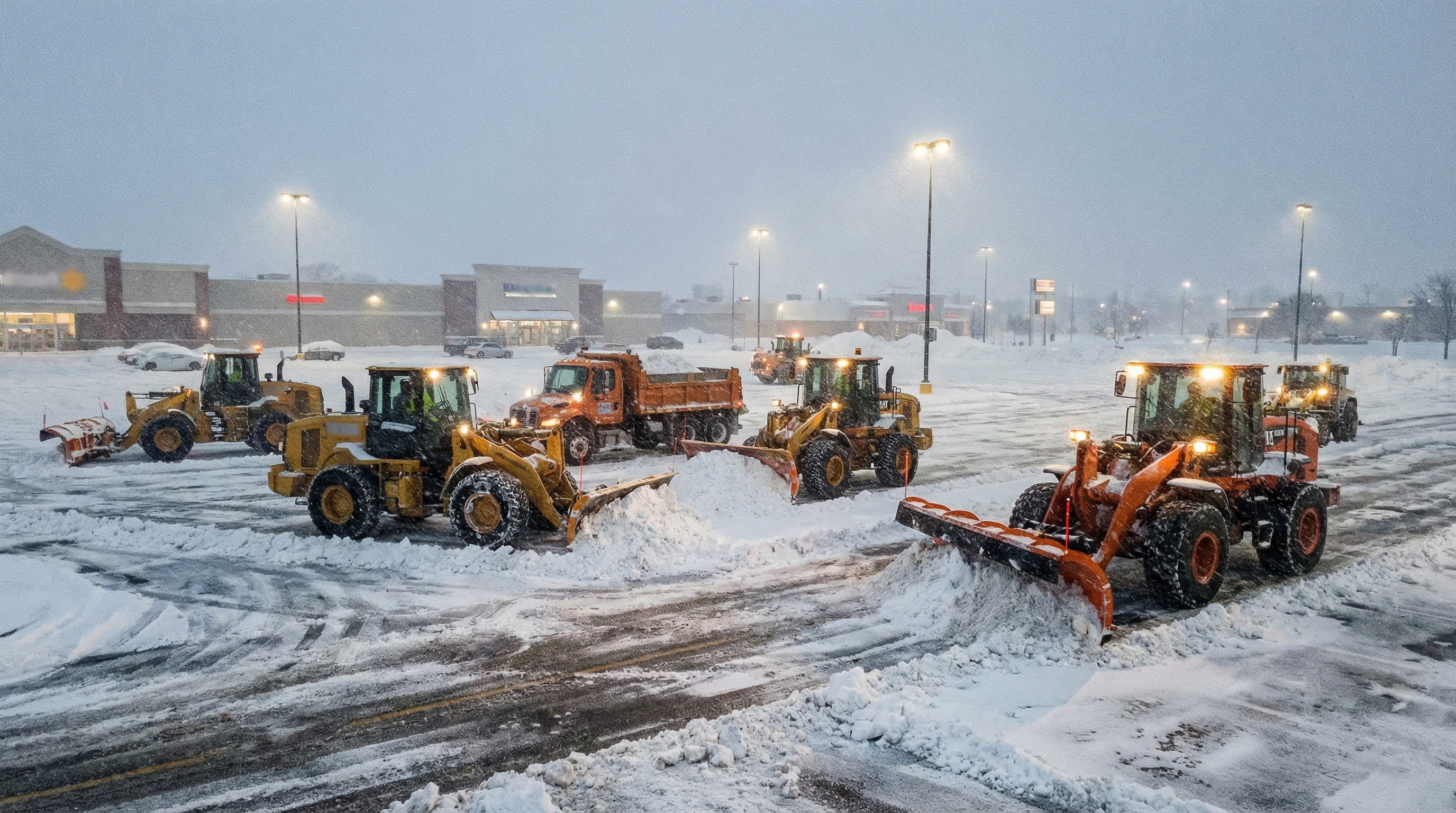 Commercial snow removal and parking lot plowing for Fort Wayne Indiana businesses